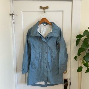 Marmot Women's Light Blue Rain Jacket with Hood XS